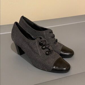 Relativity Elegant Black and Gray Women's ankle boots